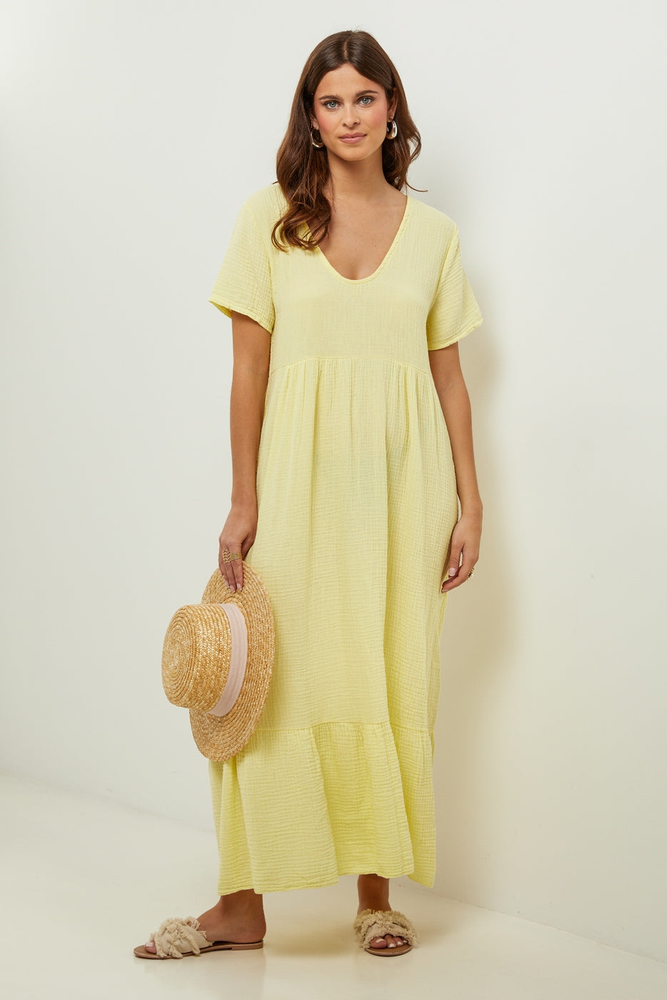 Vestido - Amarillo - Mujer
