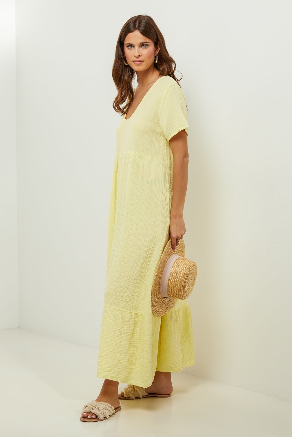 Vestido - Amarillo - Mujer