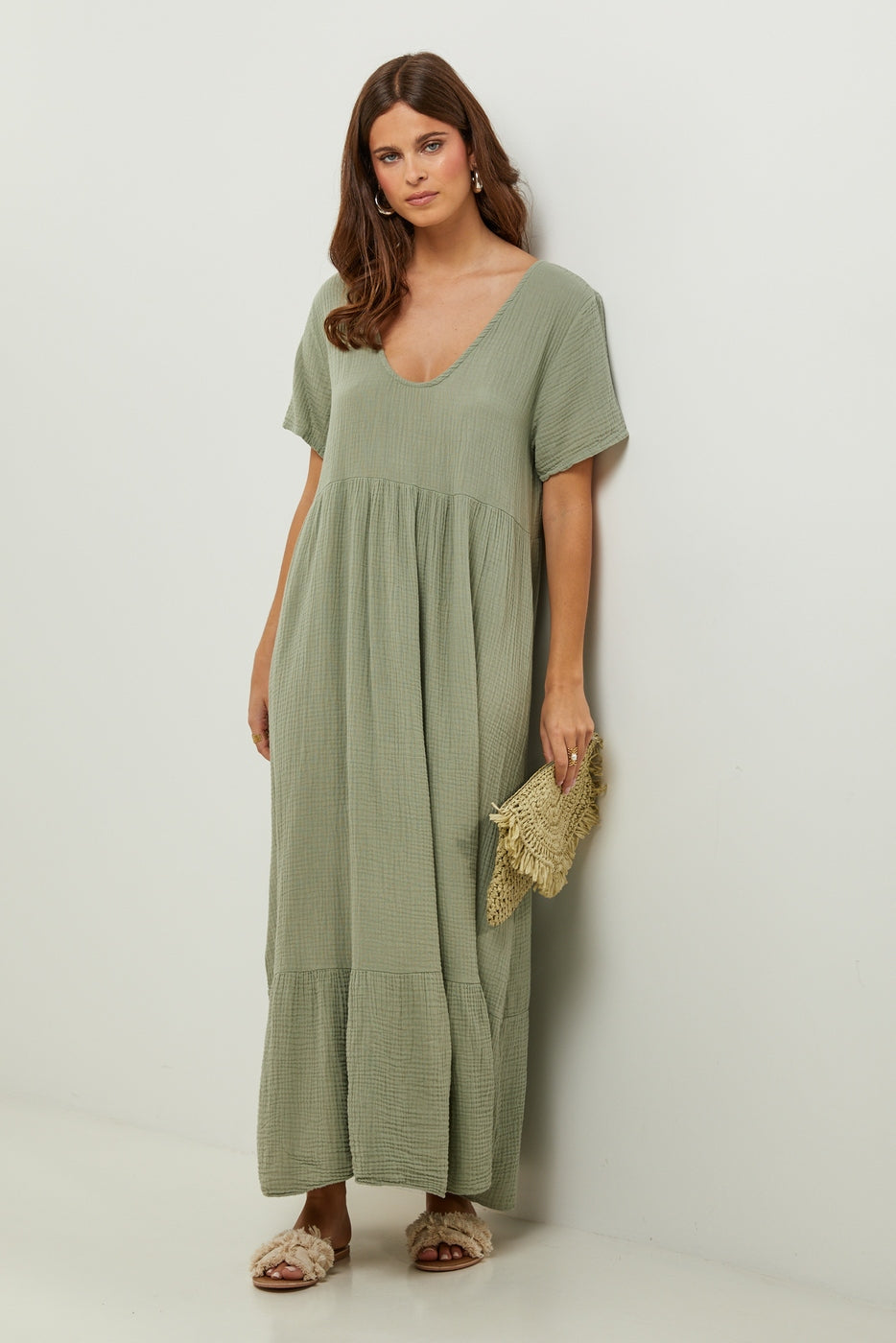 Vestido - Caqui - Mujer