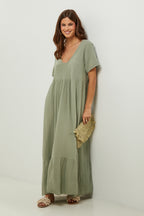 Vestido - Caqui - Mujer