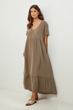 Vestido - Taupe - Mujer