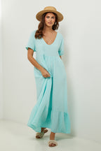 Vestido - Verde Agua - Mujer