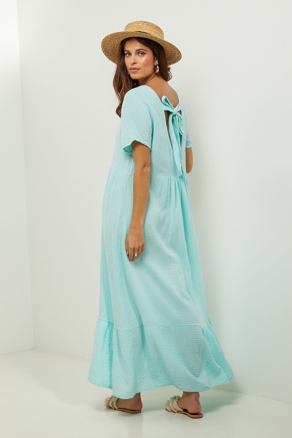 Vestido - Verde Agua - Mujer