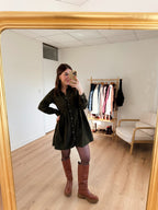Vestido Victoria Caqui