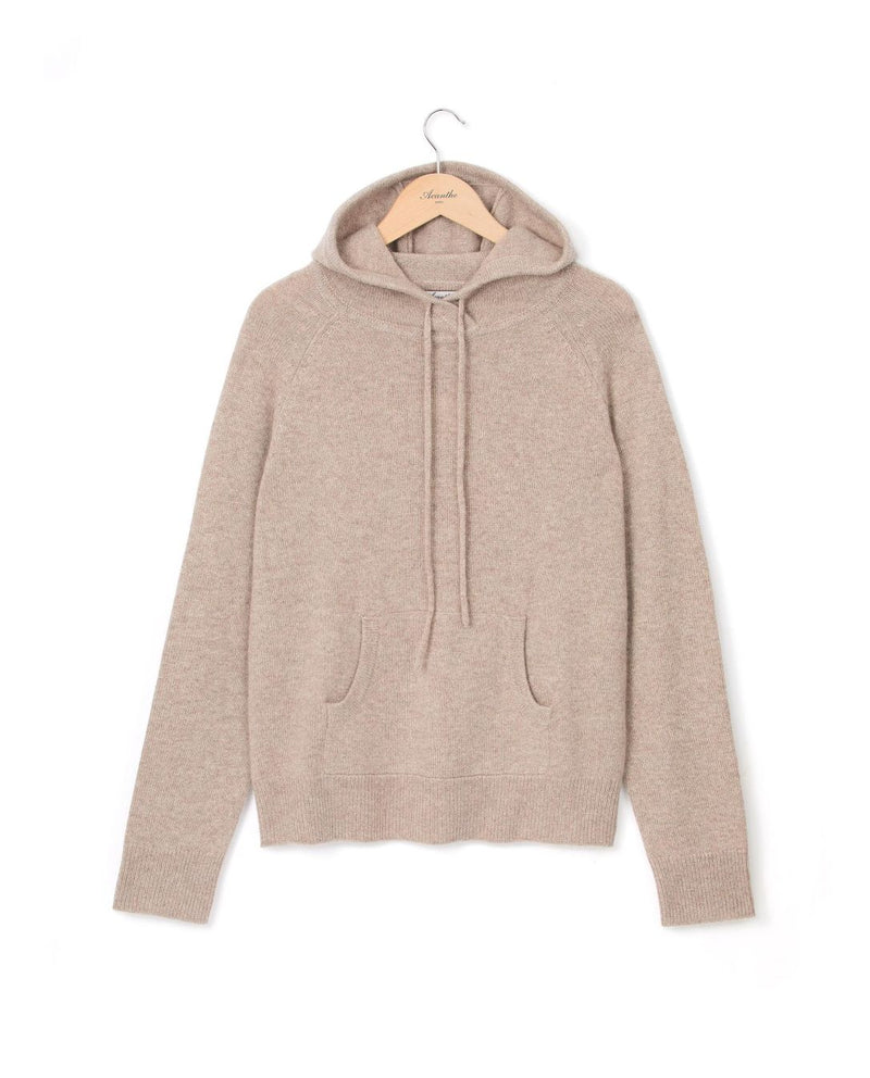 Hoodie Gabrielle 100% Cachemire - Beige - Femme