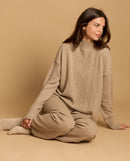 Pull Pia 100% Cachemire - Beige - Femme