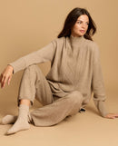 Pull Pia 100% Cachemire - Beige - Femme