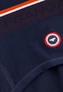 Slip Bleu Marine En Coton Avec Cocarde - Terrible Marine