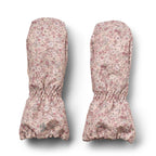 Manoplas Monta - Flores rosa empolvado - Niño