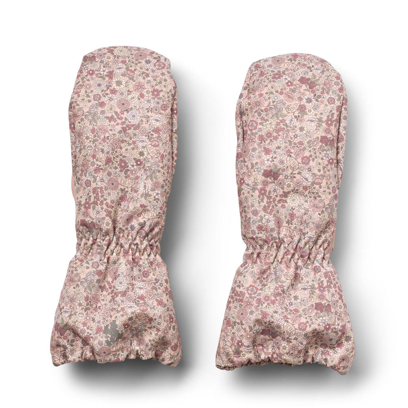 Monta Mittens - Rose Dust Flowers - Child