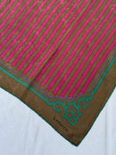 Foulard Versace – Motif Rayures Et Arabesques