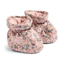 Pantuflas Bebé Puffer Fuffa - Flores Rosas en Polvo - Bebé