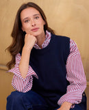 Pull Camille 100% Lambswool - Marine - Femme