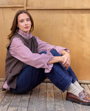 Pull Camille 100% Lambswool - Marron - Femme