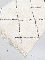 Alfombra bereber marroquí Beni Ouarain 2,48 × 1,40 m