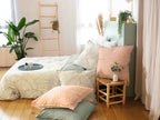 Pampelune - Parures de Lit Housse de Couette 3pcs - 100% Lin et Coton Lave 57fils - Lin/Coton - Imprimé