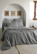 Housse De Couette - Lyocell Uni - Lysandre - Granit