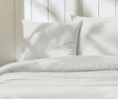 Parure Housse De Couette 2 Pers En Gaze De Coton - Coton Ivoire