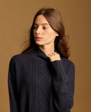 Pull Pia 100% Cachemire - Marine - Femme