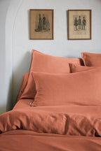 Lysandre - Housse De Couette - Lyocell Uni - Terracotta