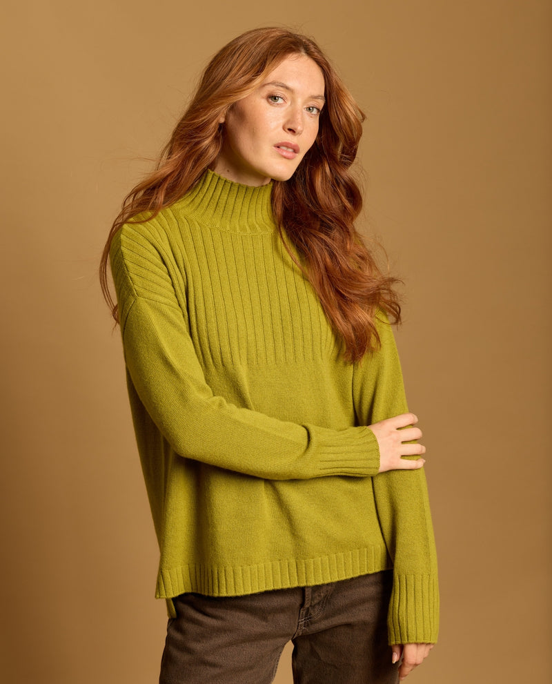 Pull Celeste 100% Cachemire - Matcha - Femme