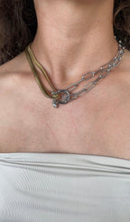 Lock Combined Necklace