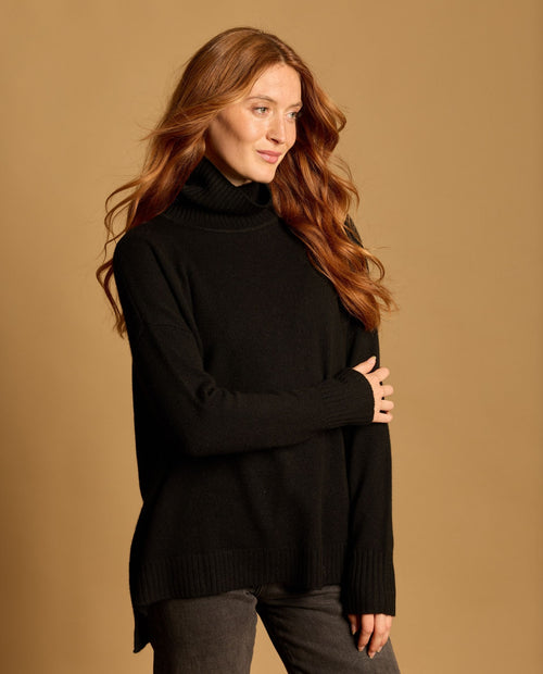 Pull Iris 100% Cachemire - Noir - Femme