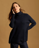 Pull Iris 100% Cachemire - Marine - Femme