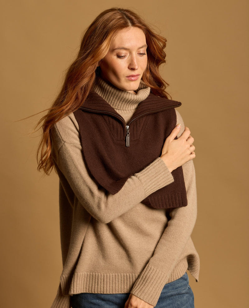 Iris 100% Cashmere Sweater - Beige - Women