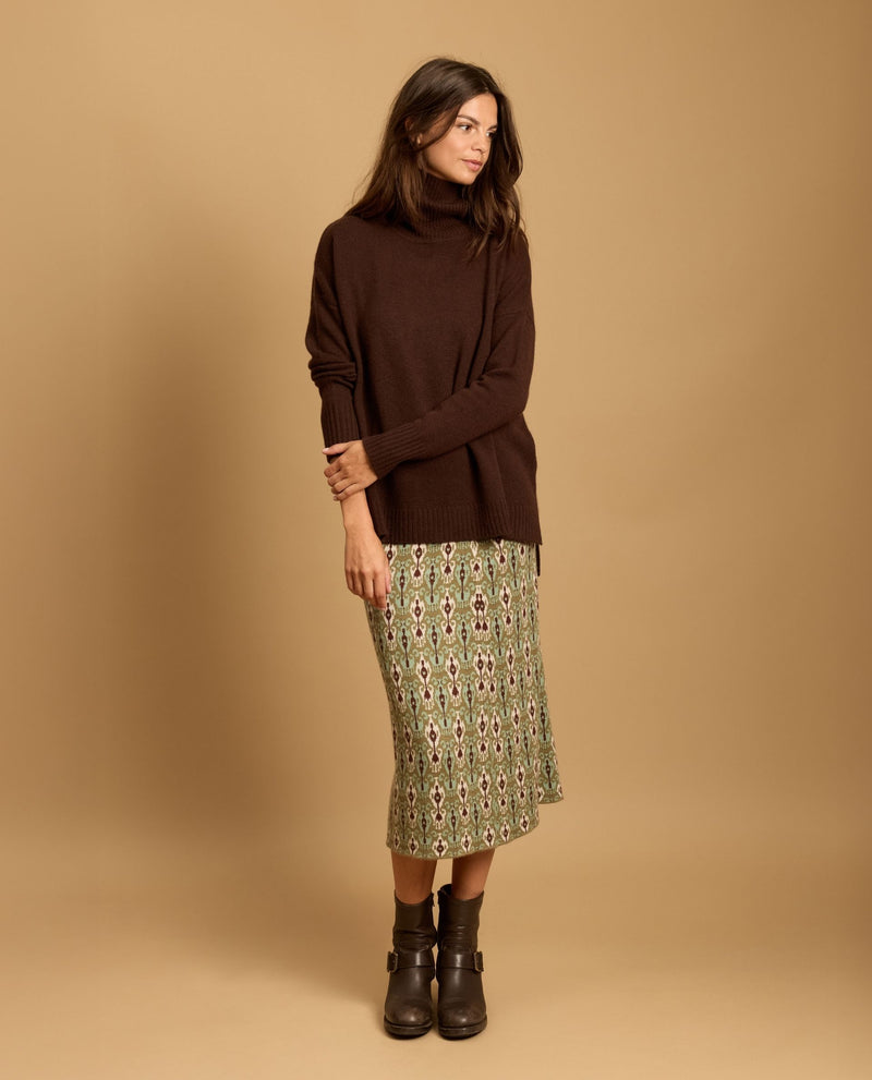 Pull Iris 100% Cachemire - Chocolat - Femme