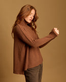 Pull Iris 100% Cachemire - Café - Femme