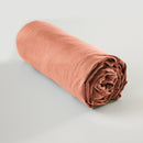Drap Housse - Lyocell Uni - Lysandre - Terracotta
