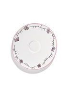 Midnight Flowers - Lot De 2 Soucoupes Pour Consommé - Porcelaine Bone China - Foncé Viola