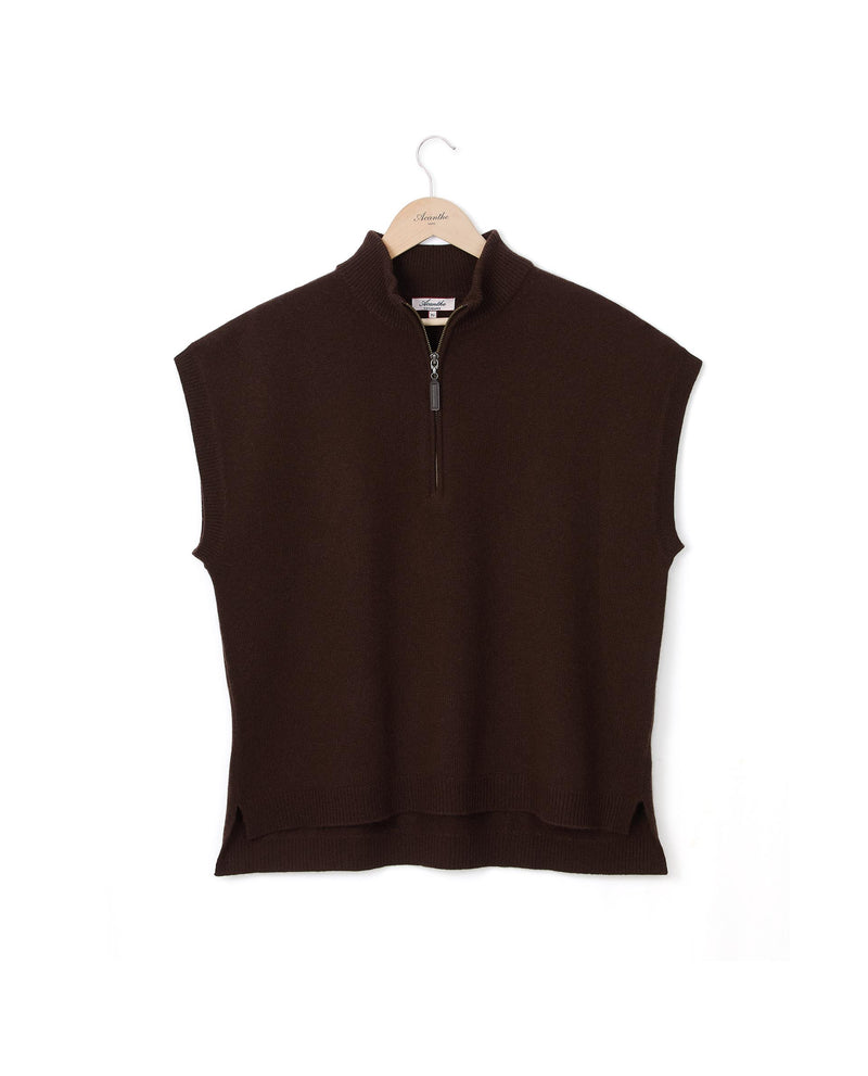 Pull Claudia 100% Cachemire - Chocolat - Femme