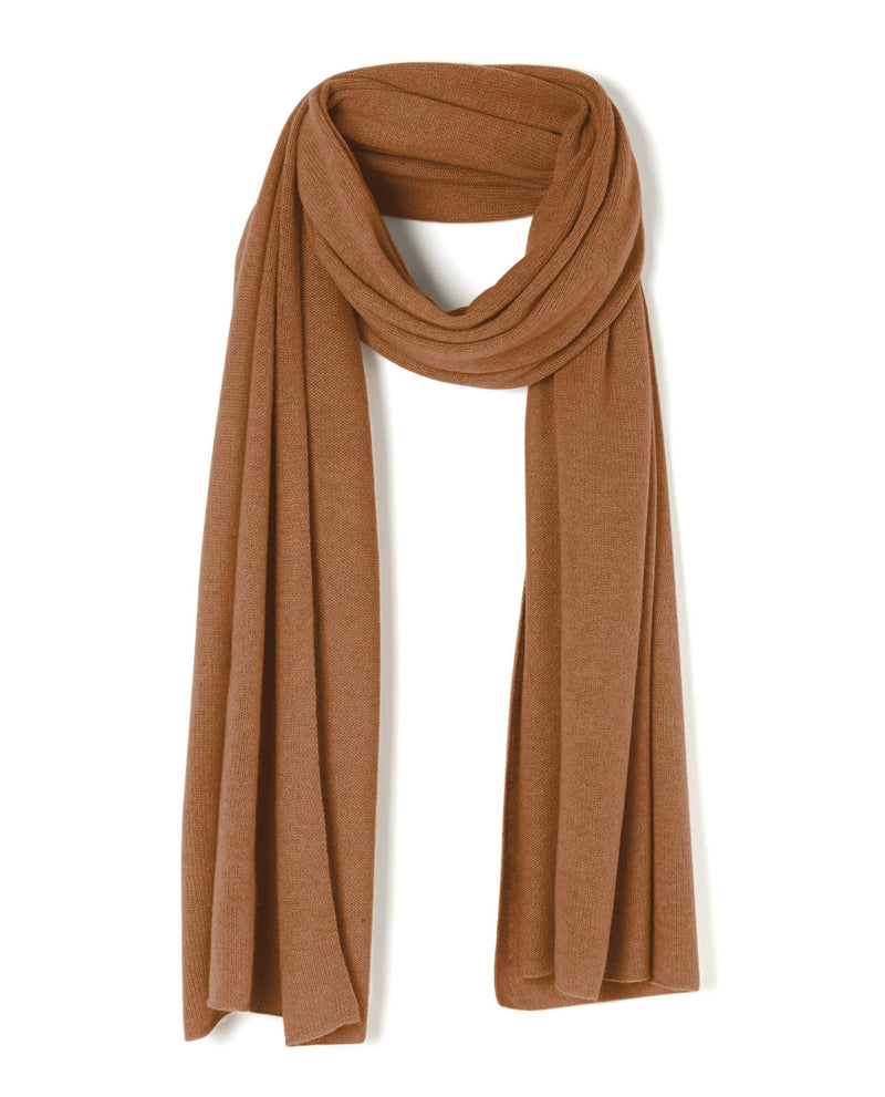 Alba Cashmere Scarf - Coffee - Mixed
