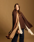 Sasha Cashmere Scarf - Chocolate - Mixed