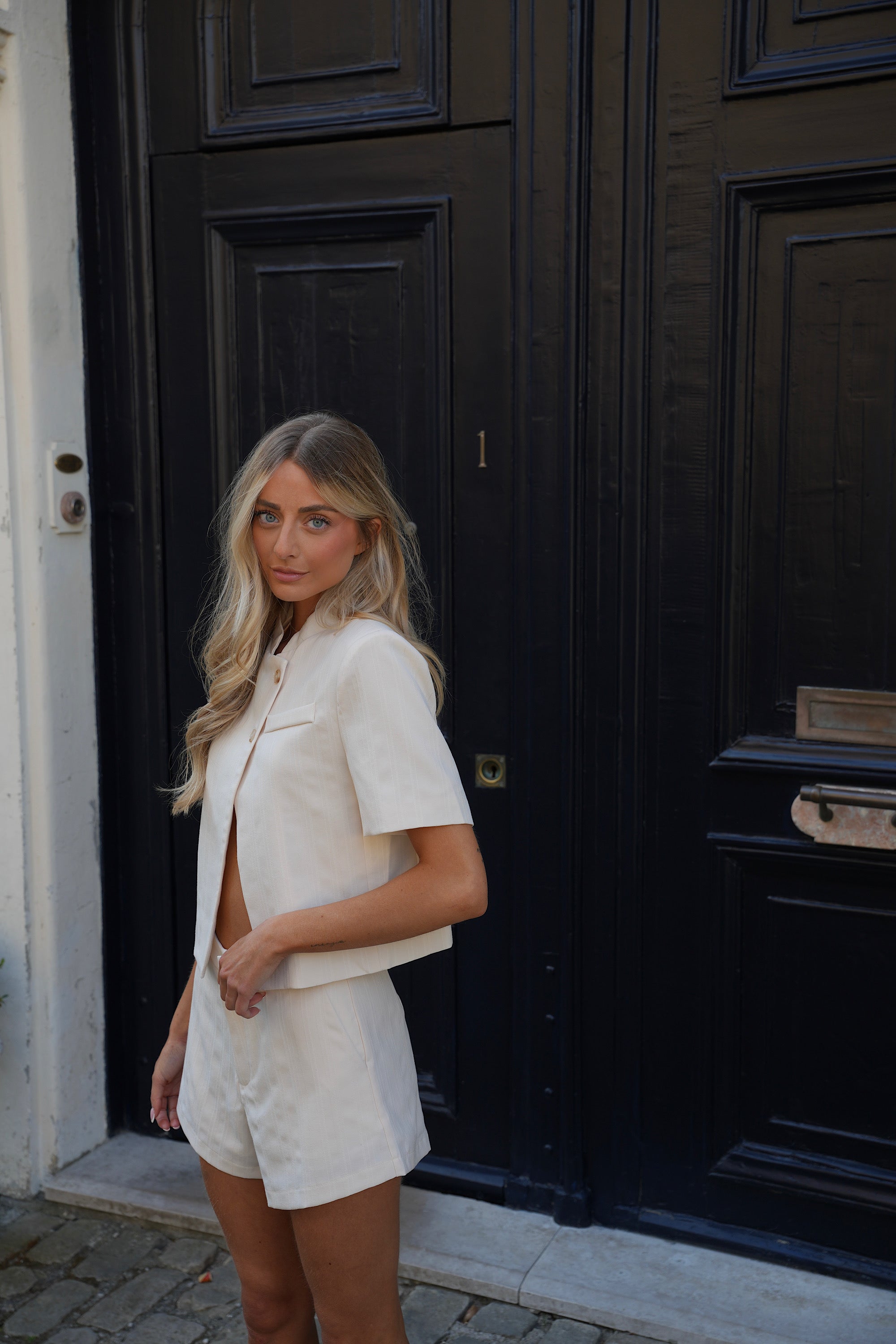 Short Taille Haute Yana - Crème