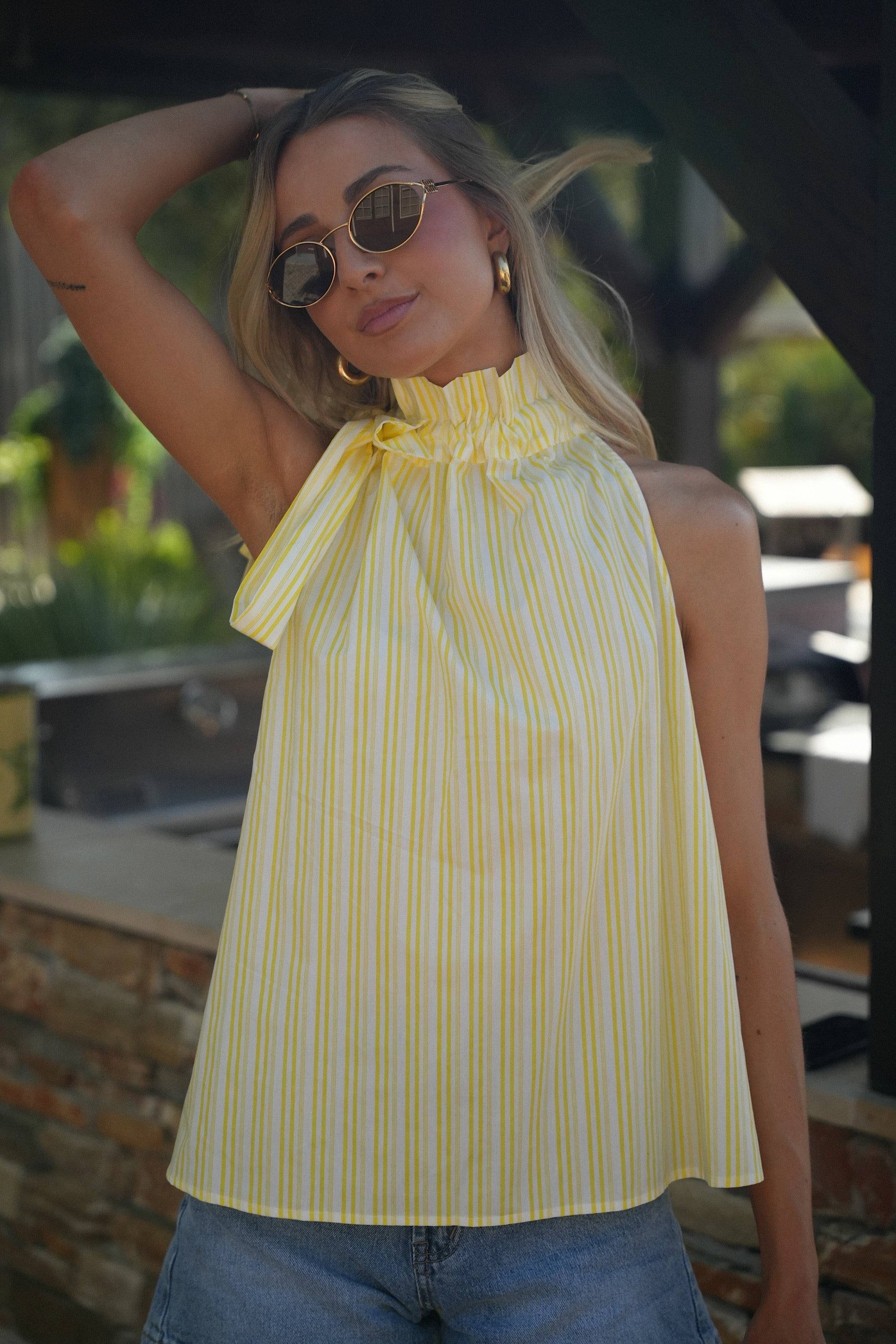 Top Rayé Fabio - Jaune