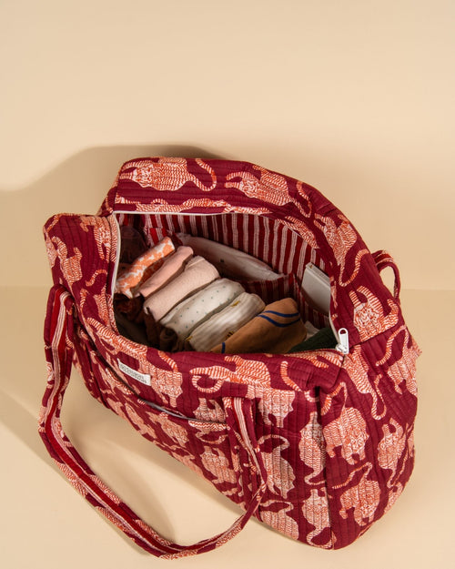 Sac Week-End Lola - Jungle Lie De Vin
