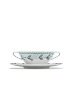 Midnight Flowers – 2er-Set Bouillontassen + Untertassen – Bone-China-Porzellan – Blossom Milk