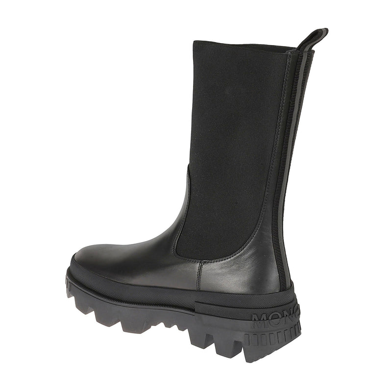 Bottes - Moncler Leather  - Black