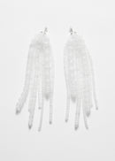 Pendientes P Siv Pendientes colgantes - Blanco - Mujer