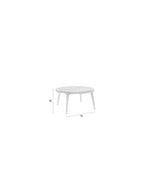 Haru Ronde - Coffee Table - Glass - Beige