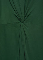 Robe Midi Détail Drapé