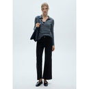 Jean Culotte Estilo Catherin Cintura Alta - Denim Negro