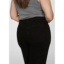 Jean Style Jupe-Culotte Catherin Taille Haute - Black Denim