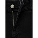 Jean Culotte Estilo Catherin Cintura Alta - Denim Negro