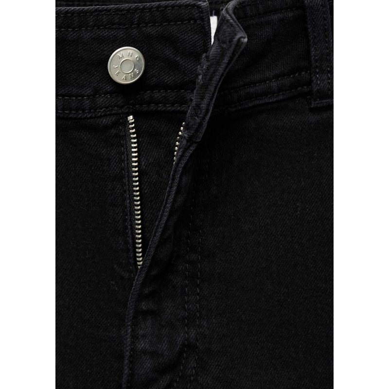 Jean Style Jupe-Culotte Catherin Taille Haute - Black Denim