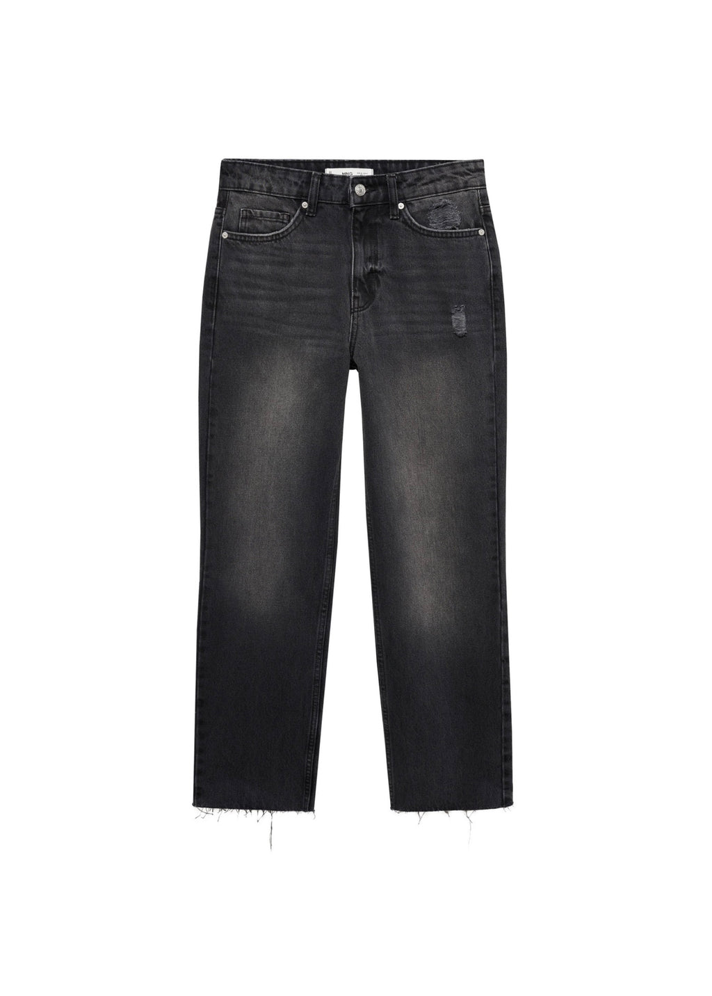 Vaquero Blanca Recto Crop - Black Denim