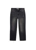 Vaquero Blanca Recto Crop - Black Denim